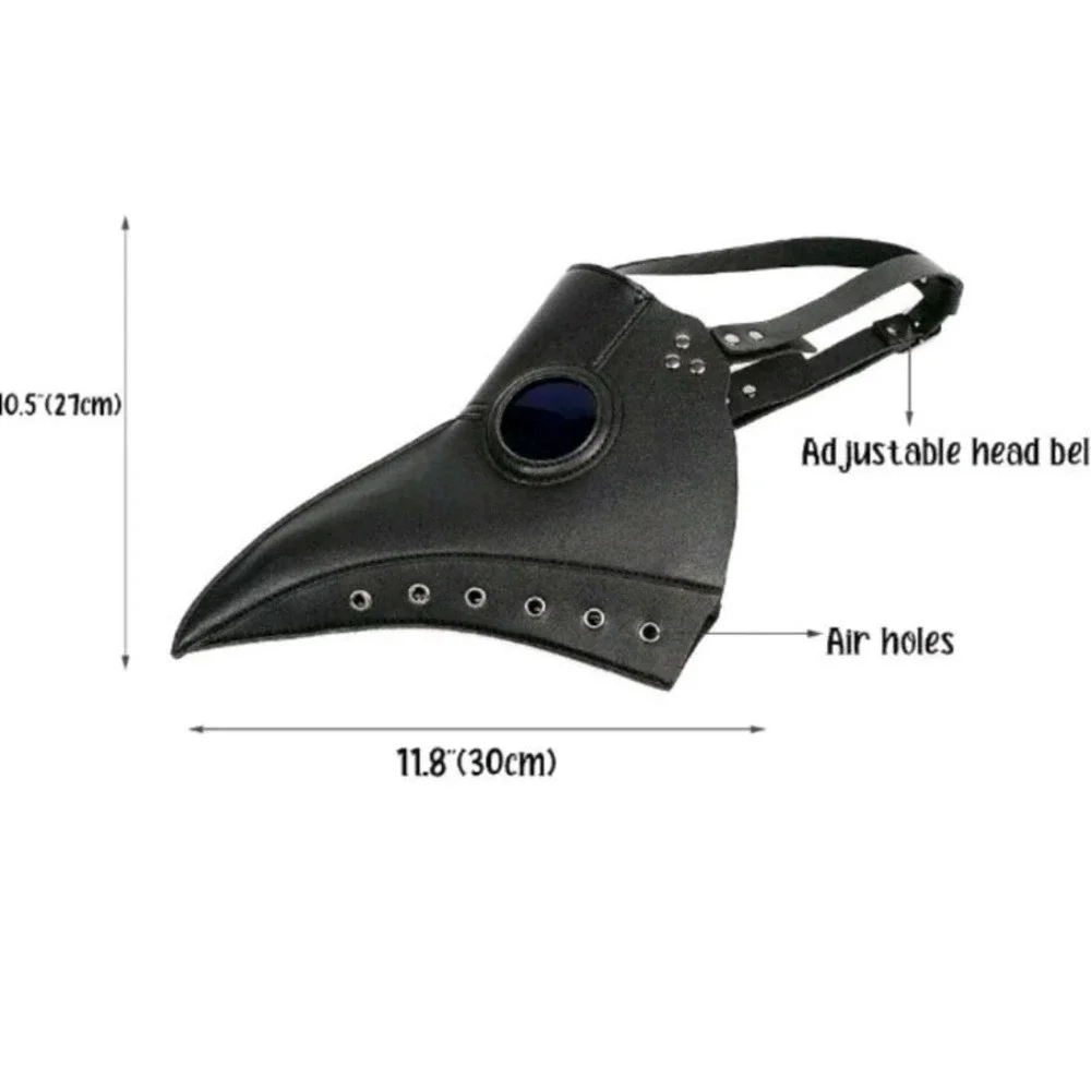 Raxwalker Halloween Plague Doctor Mask Steampunk Cosplay Costume Bird Beak Mask